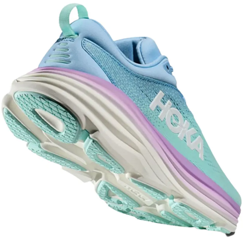 Hoka One One Women's Bondi 8 Running Shoes Airy Blue/Sunlit Ocean-2